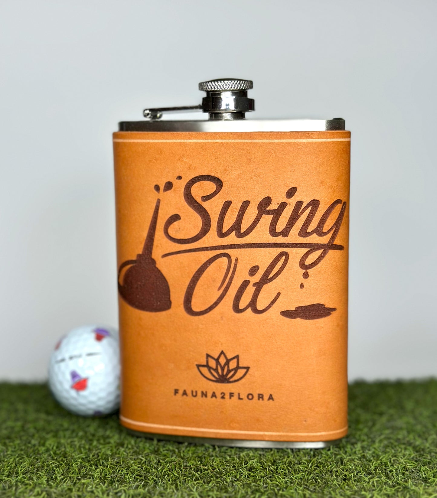 SWING OIL "HEAVY" FLASK (8OZ.)